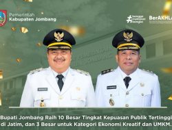Kinerja Bupati Jombang pada Sektor Pengembangan Ekonomi Kreatif dan UMKM Terbaik ke-3 se Jawa Timur