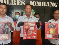 Dua Pengedar Narkoba di Jombang Diringkus, Polisi Amankan 200 Gram Sabu