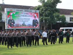 Kolaborasi Lintas Elemen, Lewat Apel Akbar Sabuk Kantibmas Polres Jombang Ajak Jaga Kondusifitas
